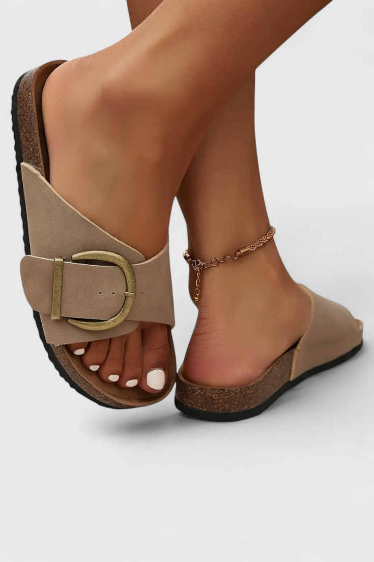 SANDALIAS ÉBANO ELEGANTES