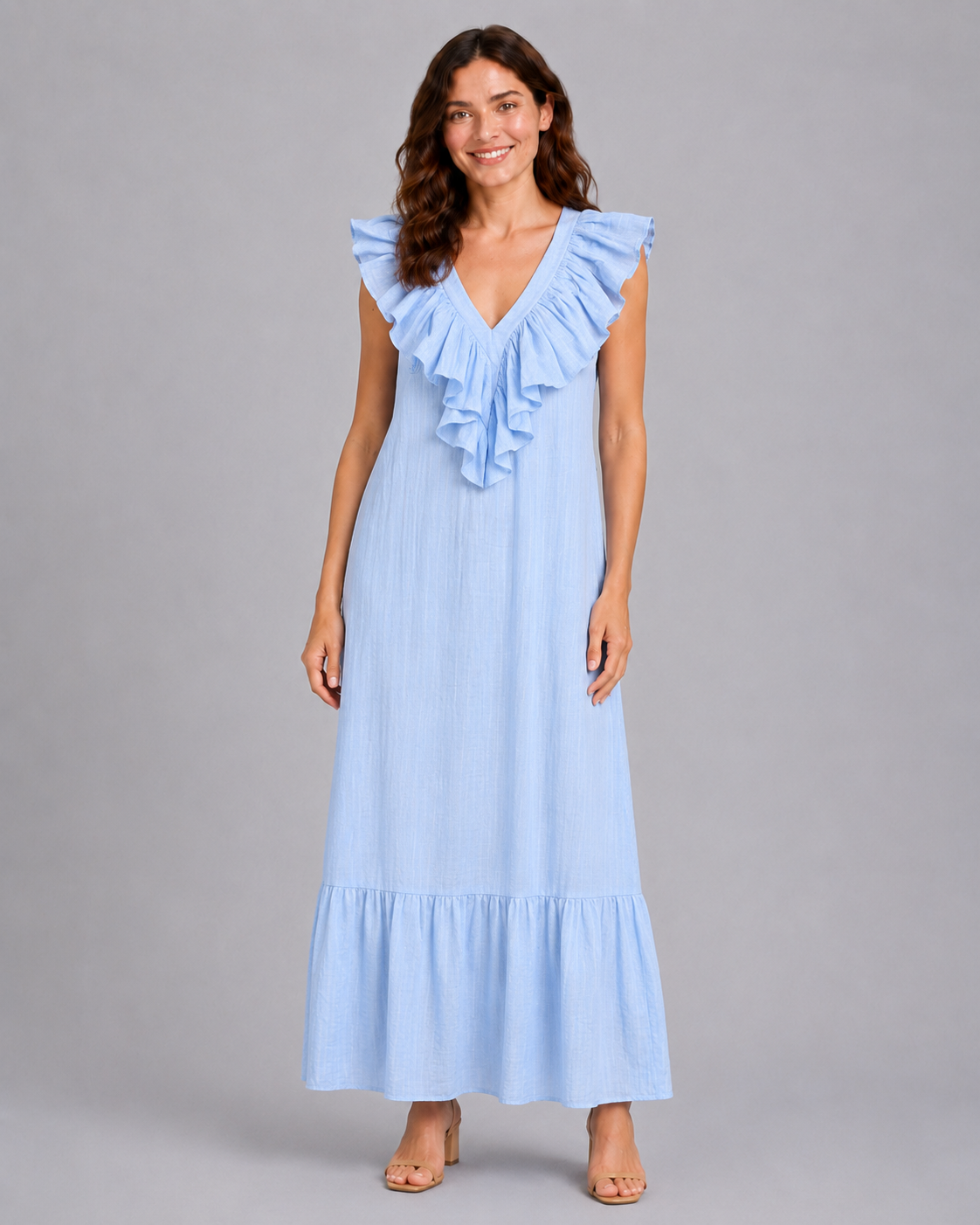 Ana | Vestido Largo Azul
