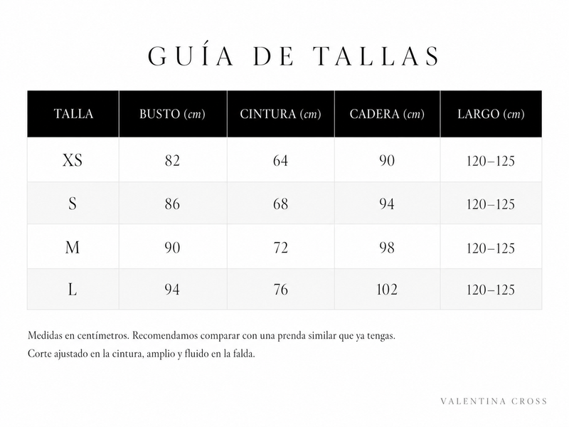 Tabla de tallas
