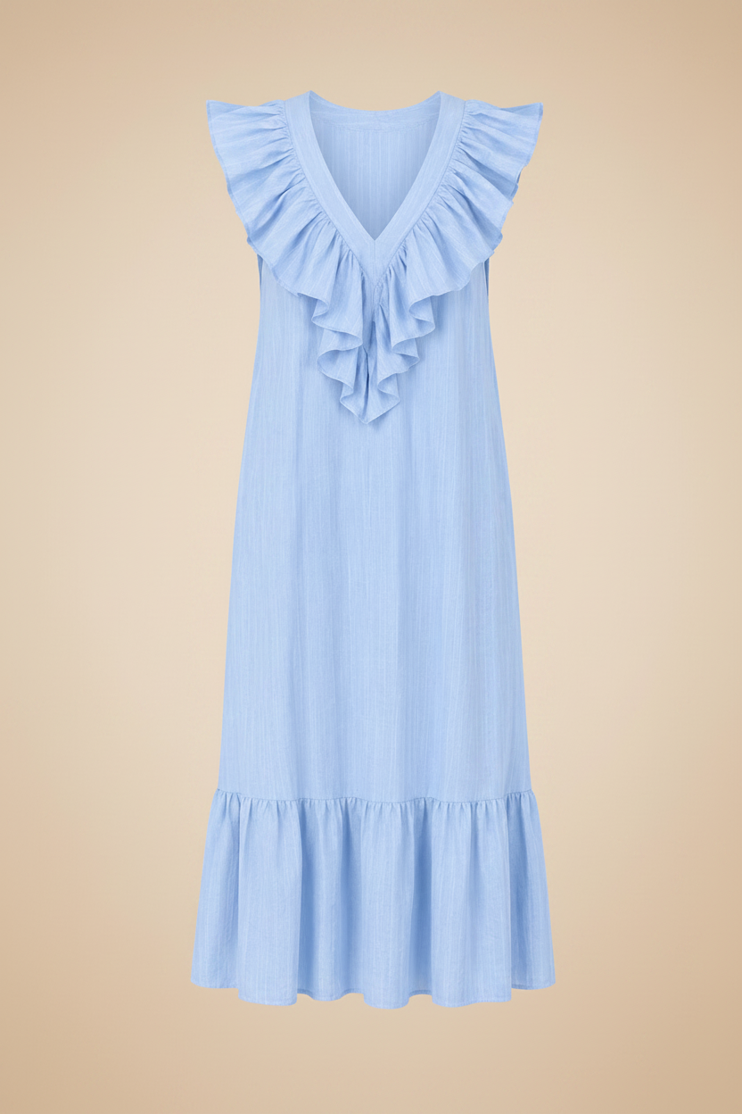 Ana | Vestido Largo Azul