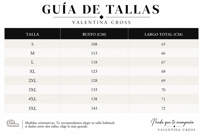 Tabla de tallas