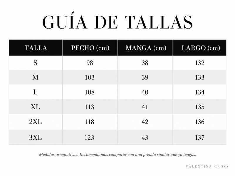 Tabla de tallas
