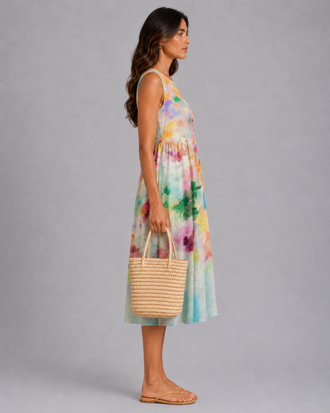CHIARA | Vestido Midi Multicolor