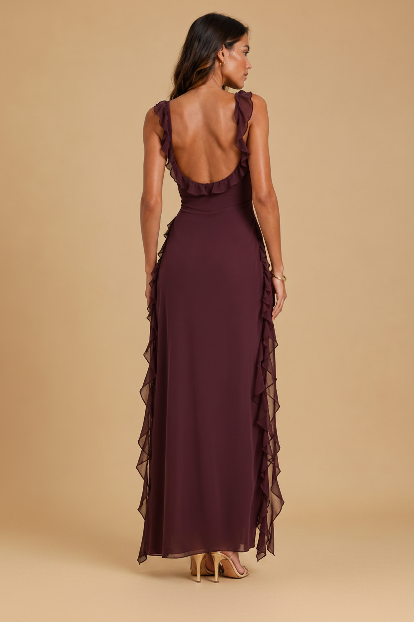 Amira | Vestido Ciruela
