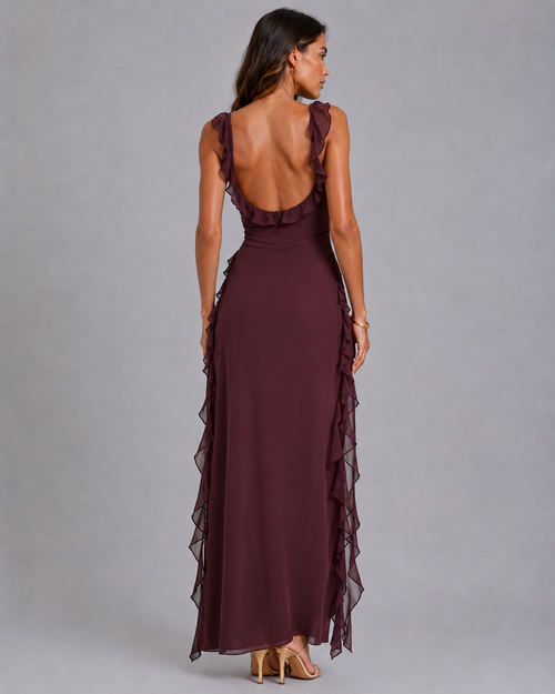 Amira | Vestido Ciruela