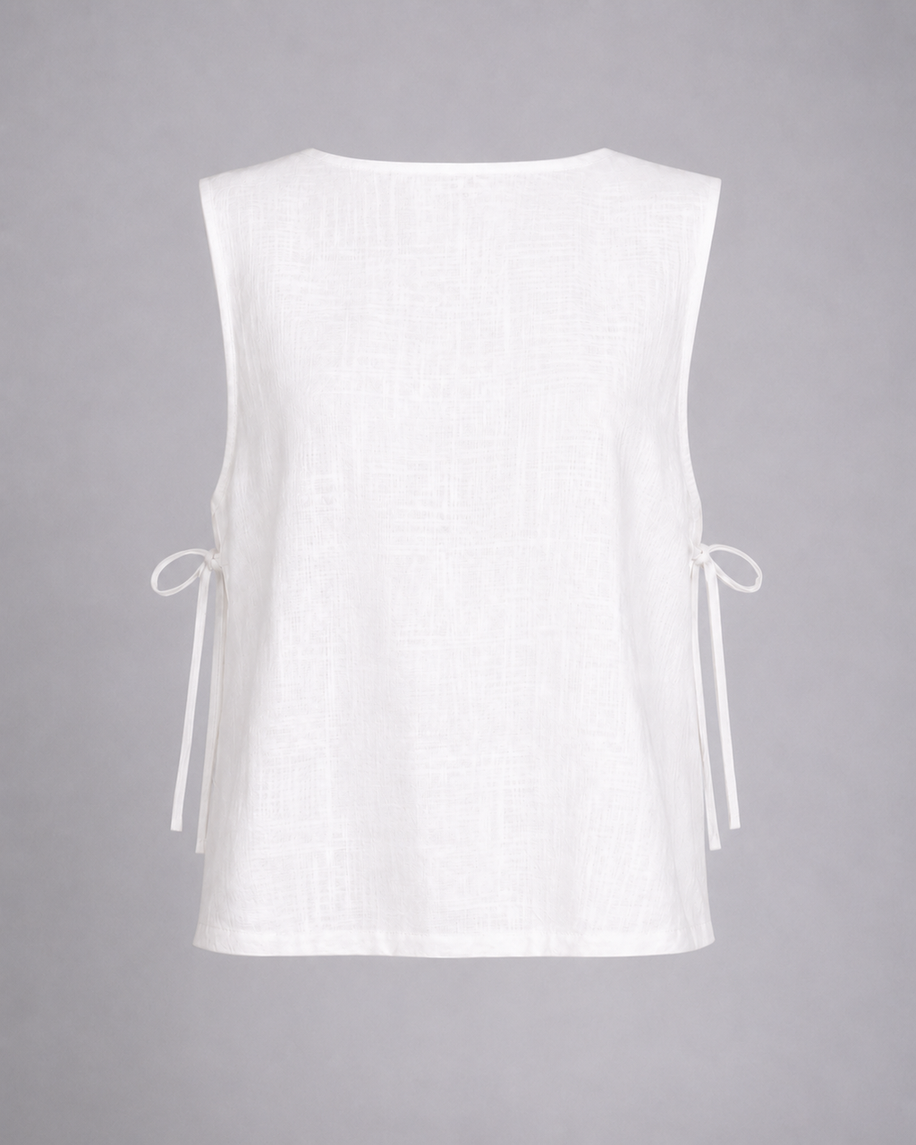 Top | Lino Blanco Lazos