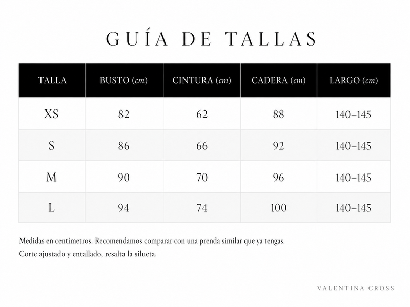 Tabla de tallas