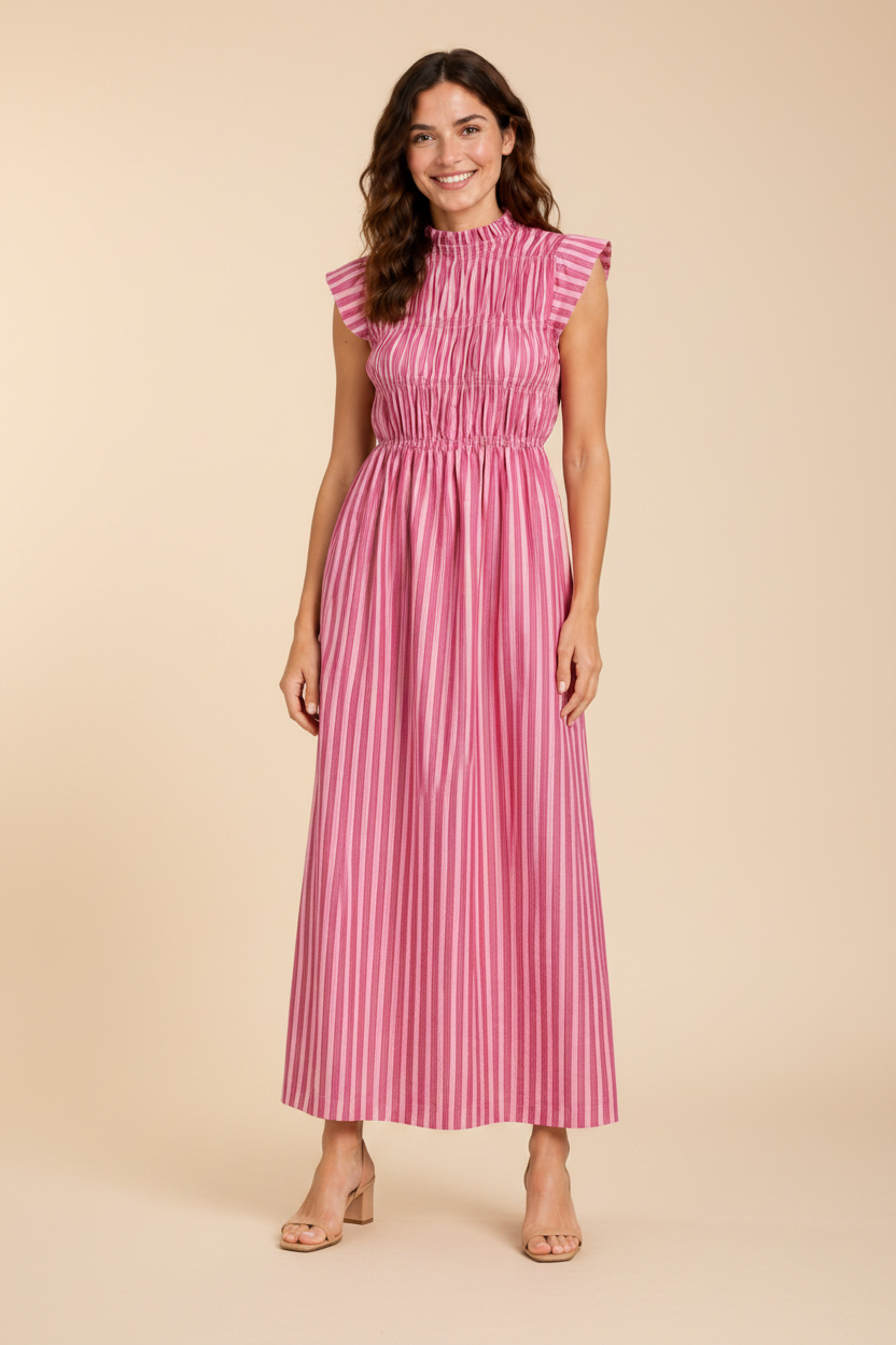 Vestido | Rayas Rosa