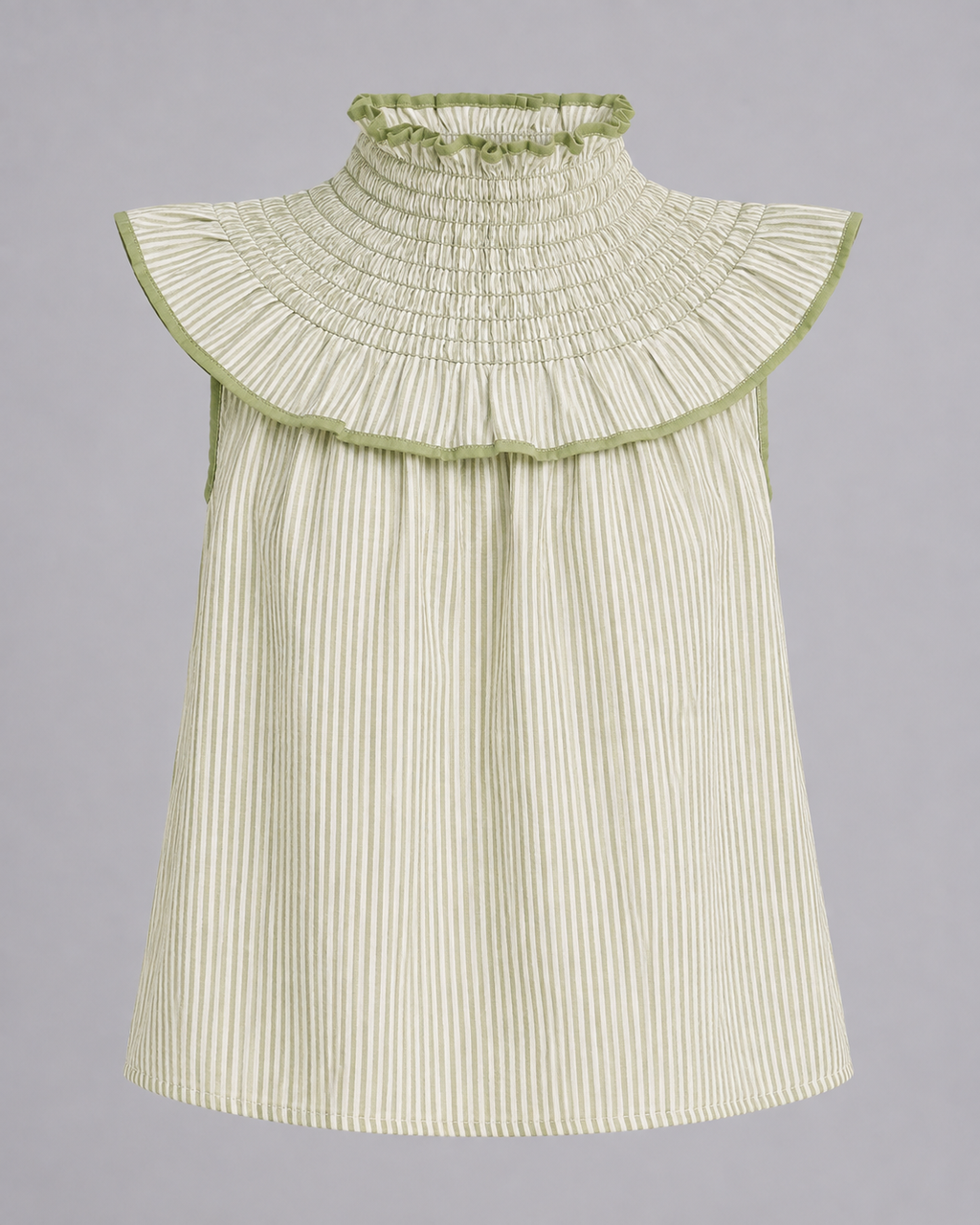 Jazmín | Camisa Rayas Verdes