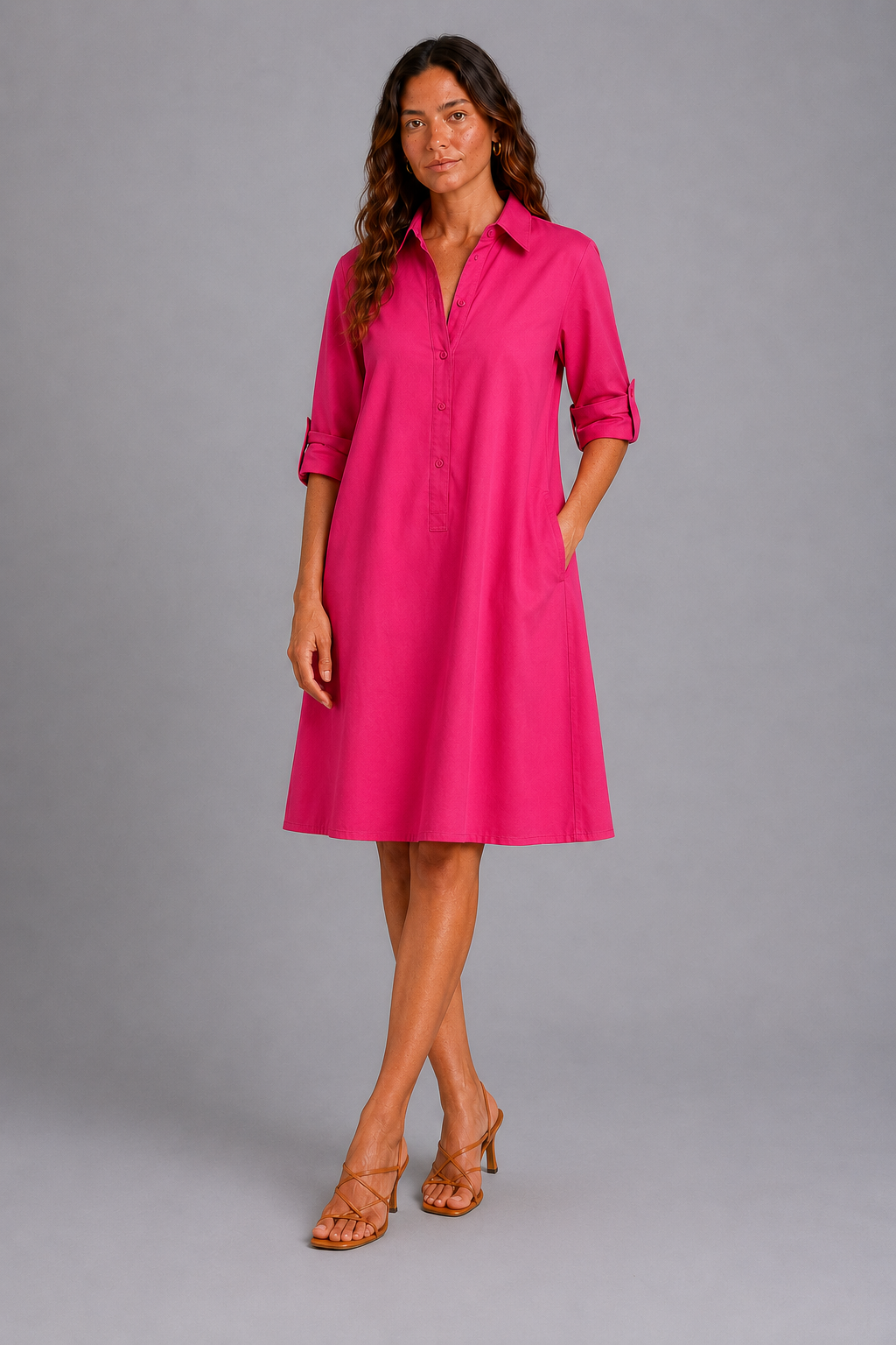 Soléva | Vestido Midi Refinado y Elegante
