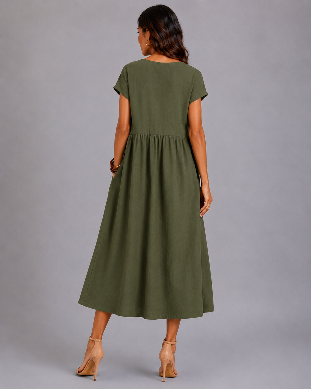 Gabrielle | Vestido Midi Fluido de Elegancia Atemporal