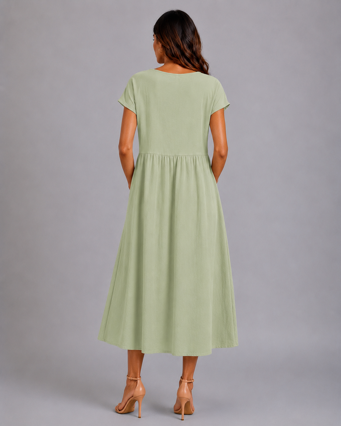 Gabrielle | Vestido Midi Fluido de Elegancia Atemporal