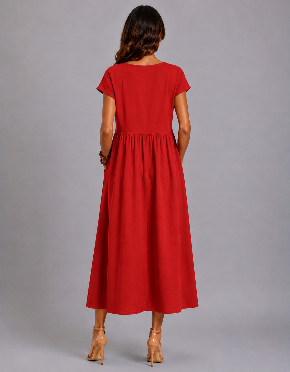 Gabrielle | Vestido Midi Fluido de Elegancia Atemporal