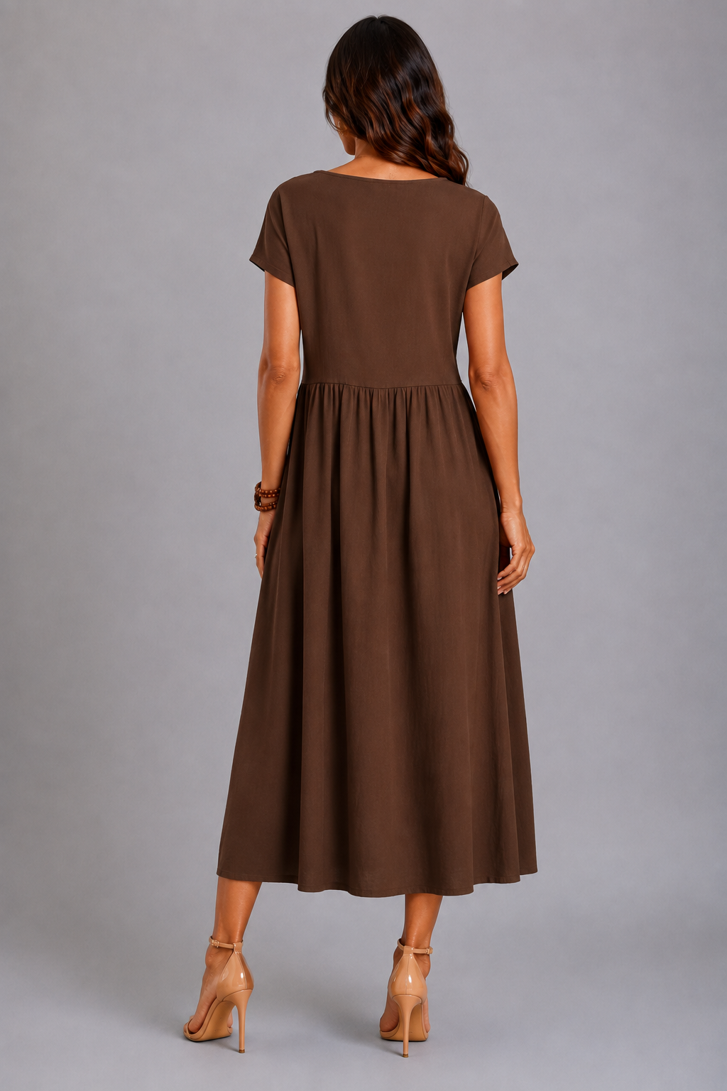 Gabrielle | Vestido Midi Fluido de Elegancia Atemporal