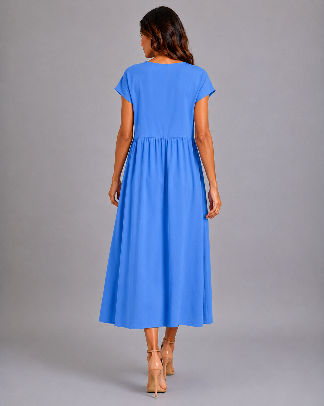 Gabrielle | Vestido Midi Fluido de Elegancia Atemporal