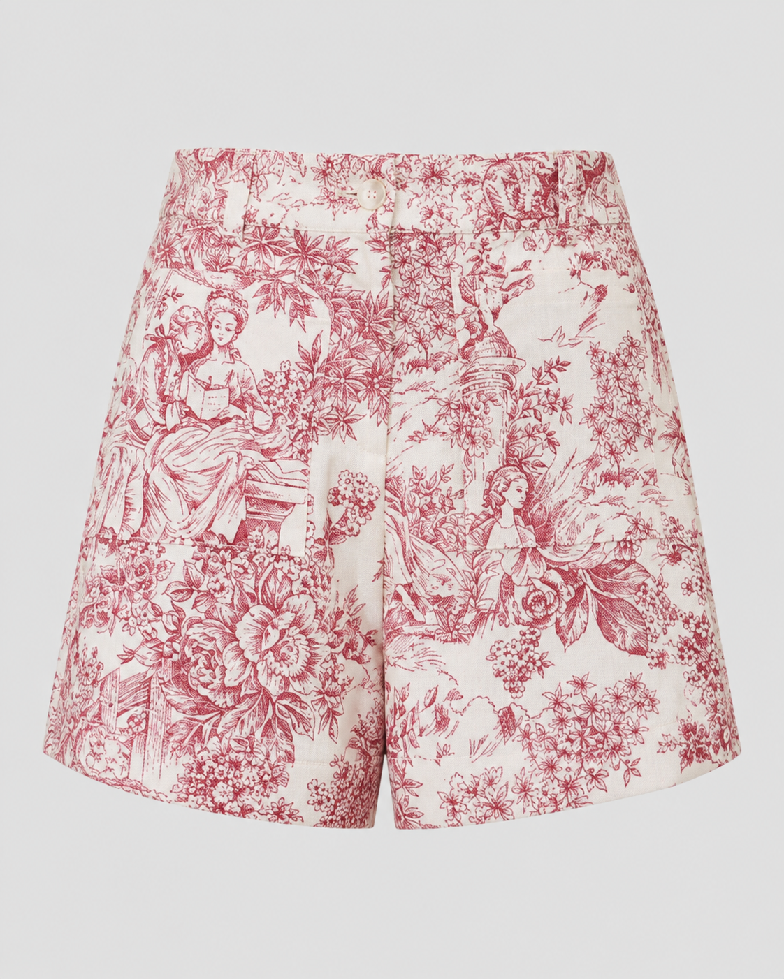 Bermuda | Toile de Jouy Granate
