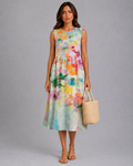 CHIARA | Vestido Midi Multicolor