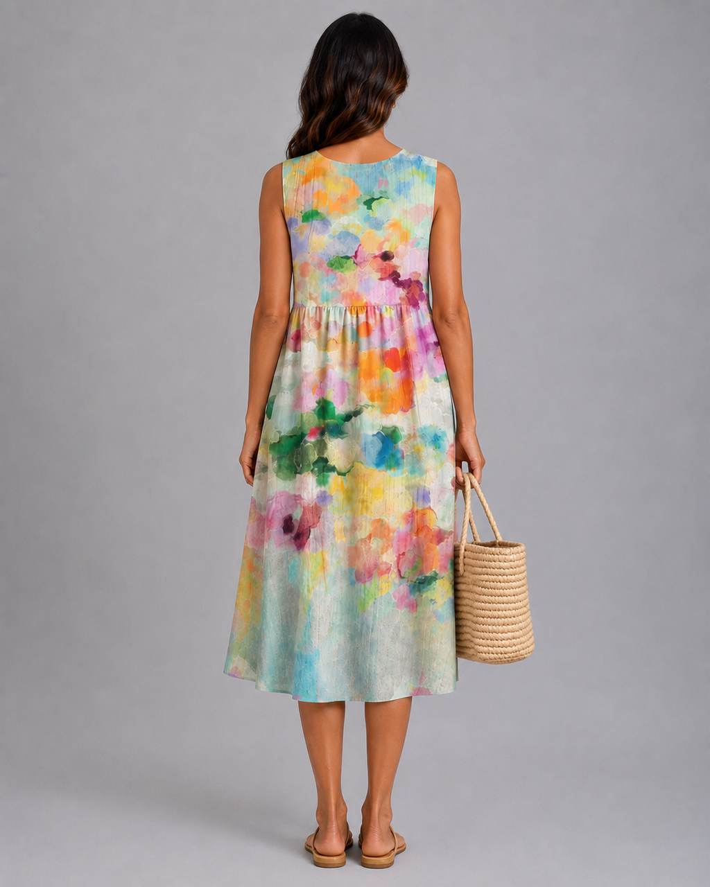 CHIARA | Vestido Midi Multicolor