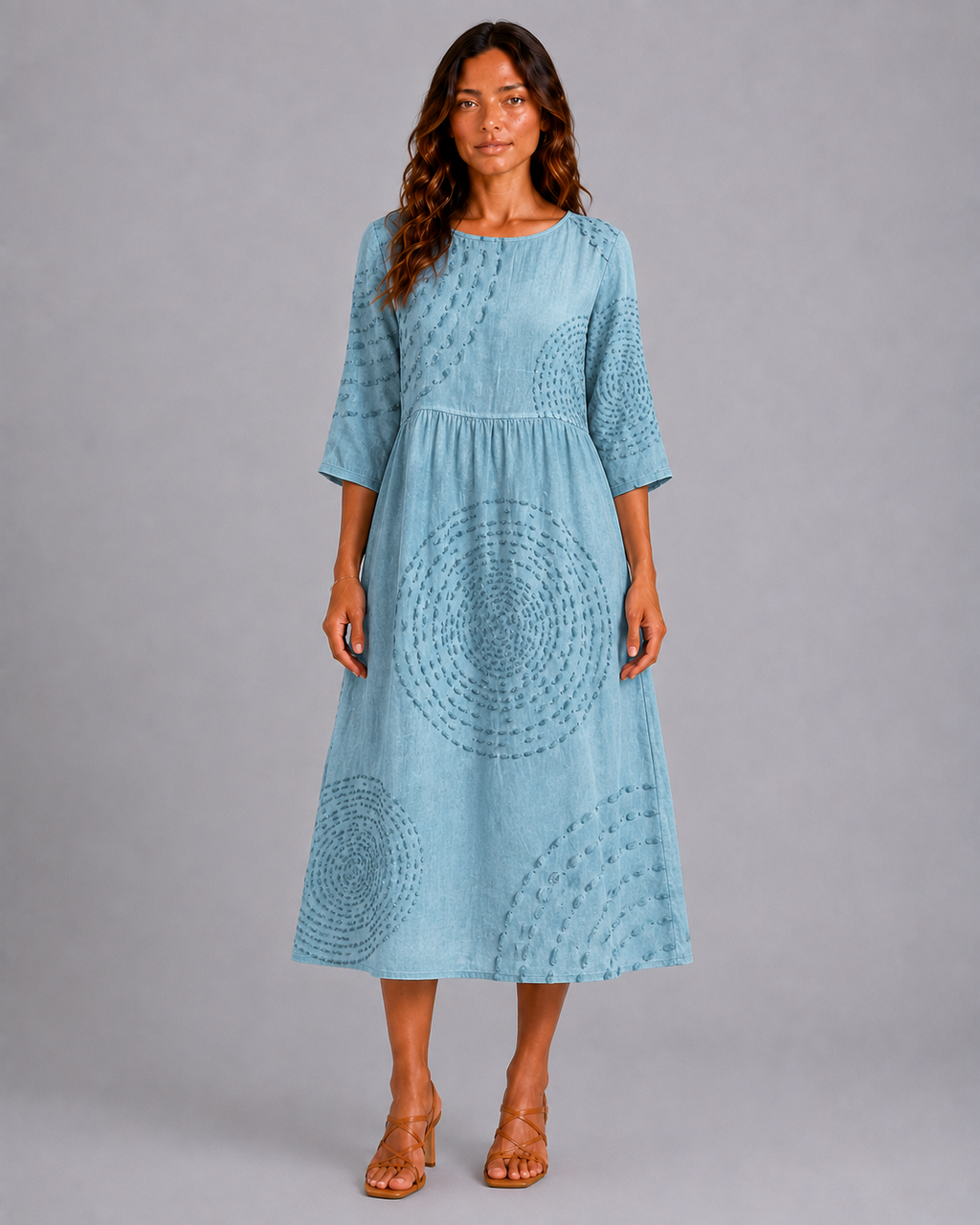 Theodora | Vestido Bordado Casual