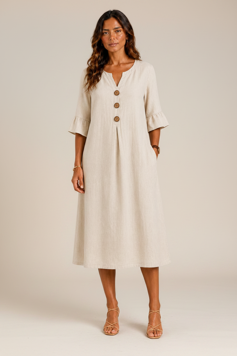 Lina | Vestido con Botones
