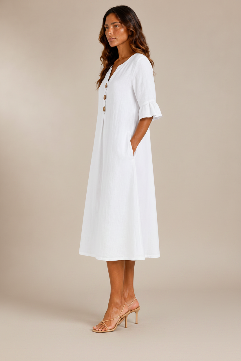 Lina | Vestido con Botones