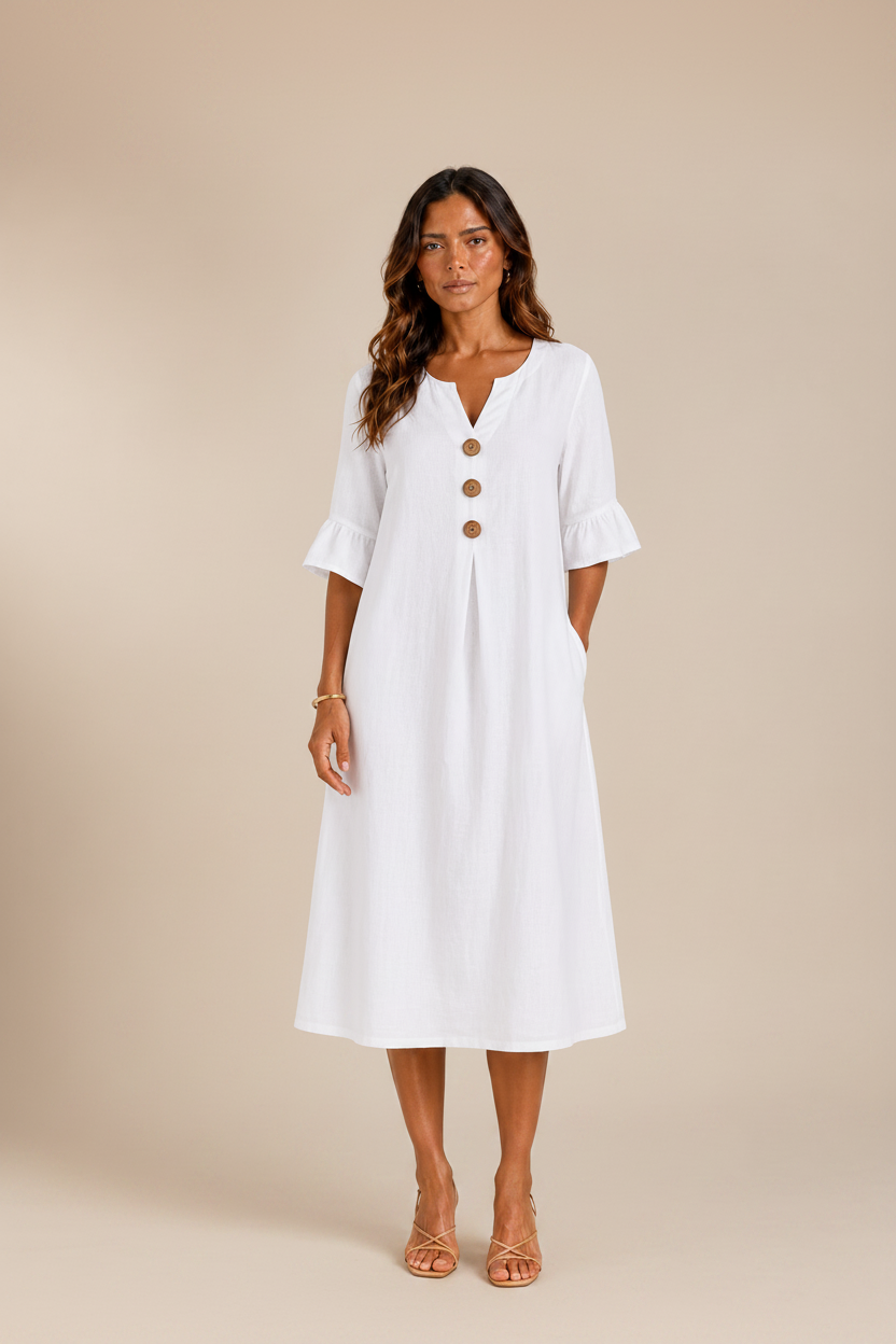Lina | Vestido con Botones