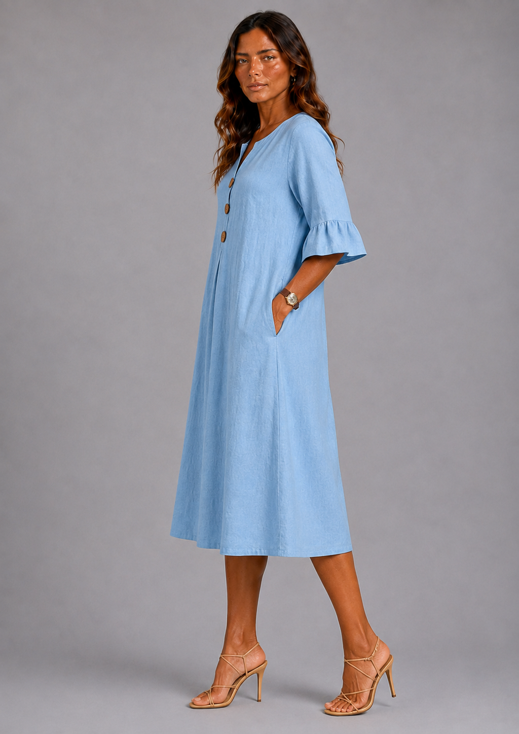 Lina | Vestido con Botones