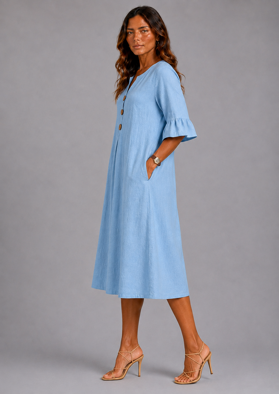 Lina | Vestido con Botones