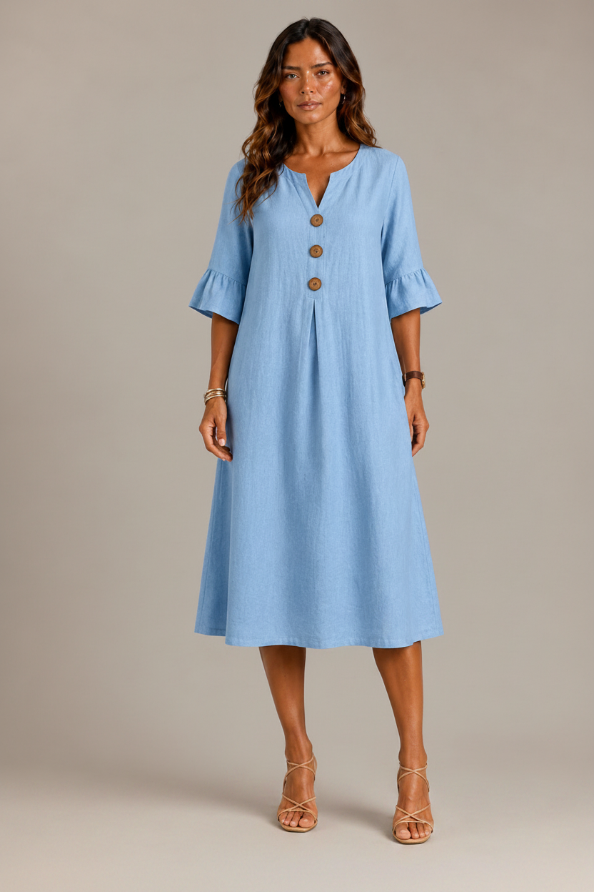 Lina | Vestido con Botones