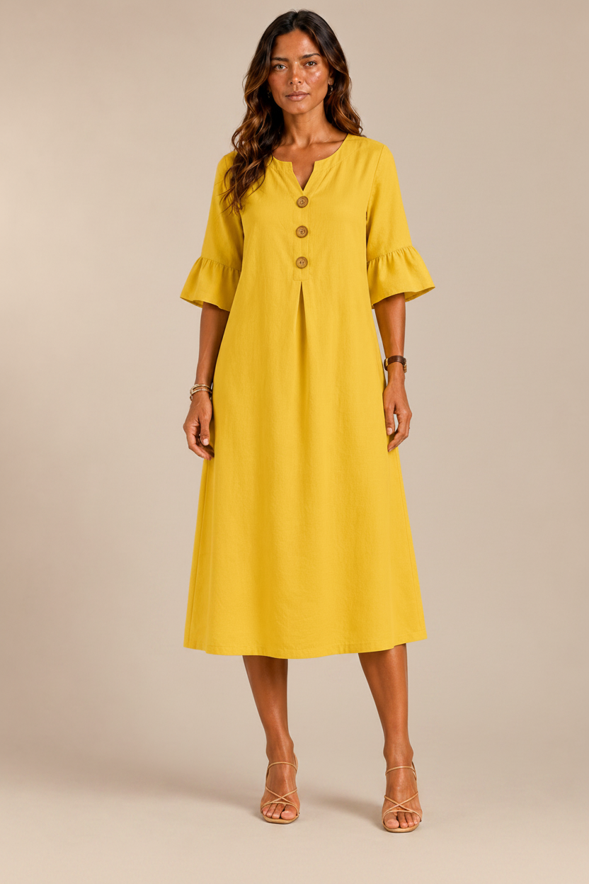Lina | Vestido con Botones