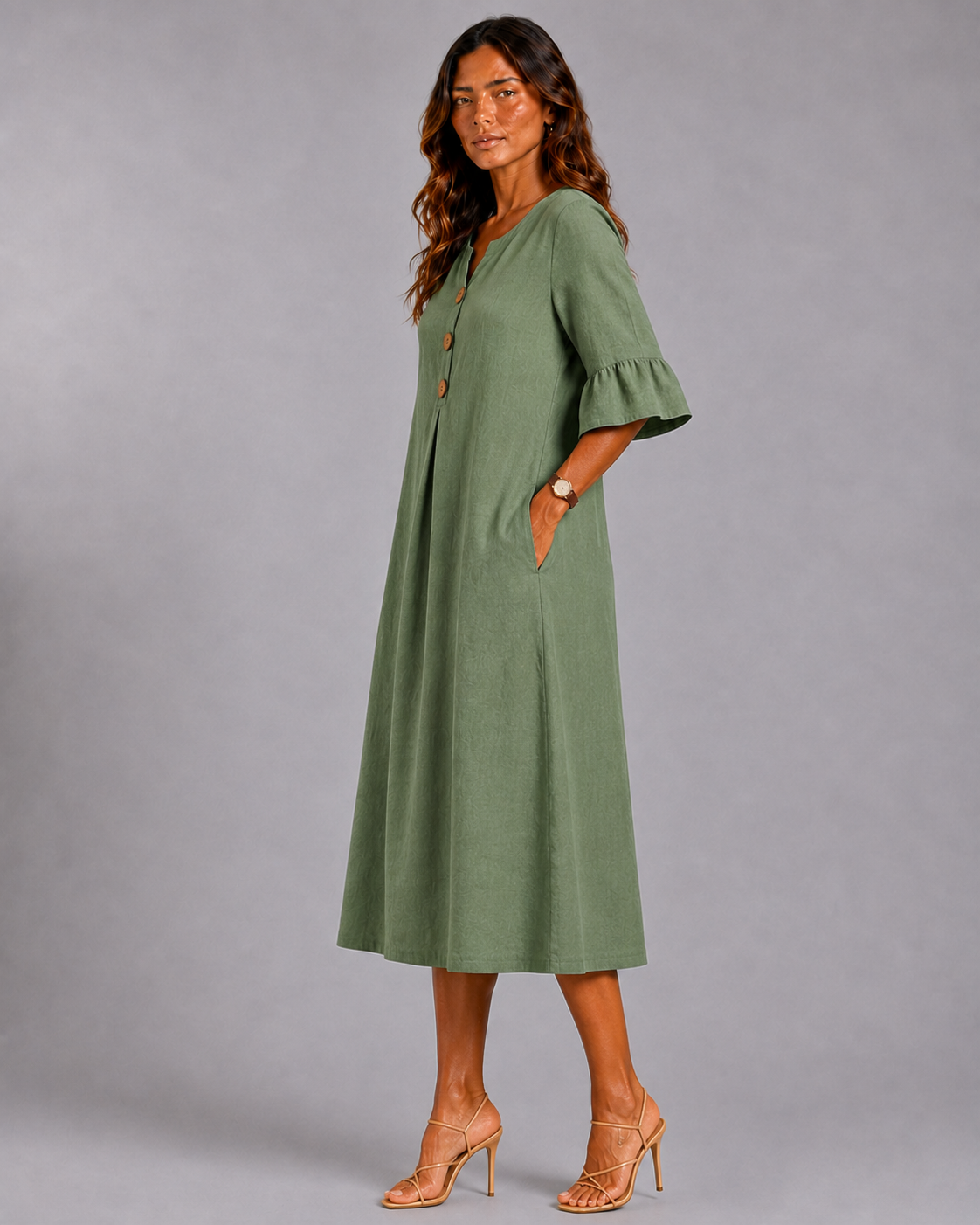 Lina | Vestido con Botones