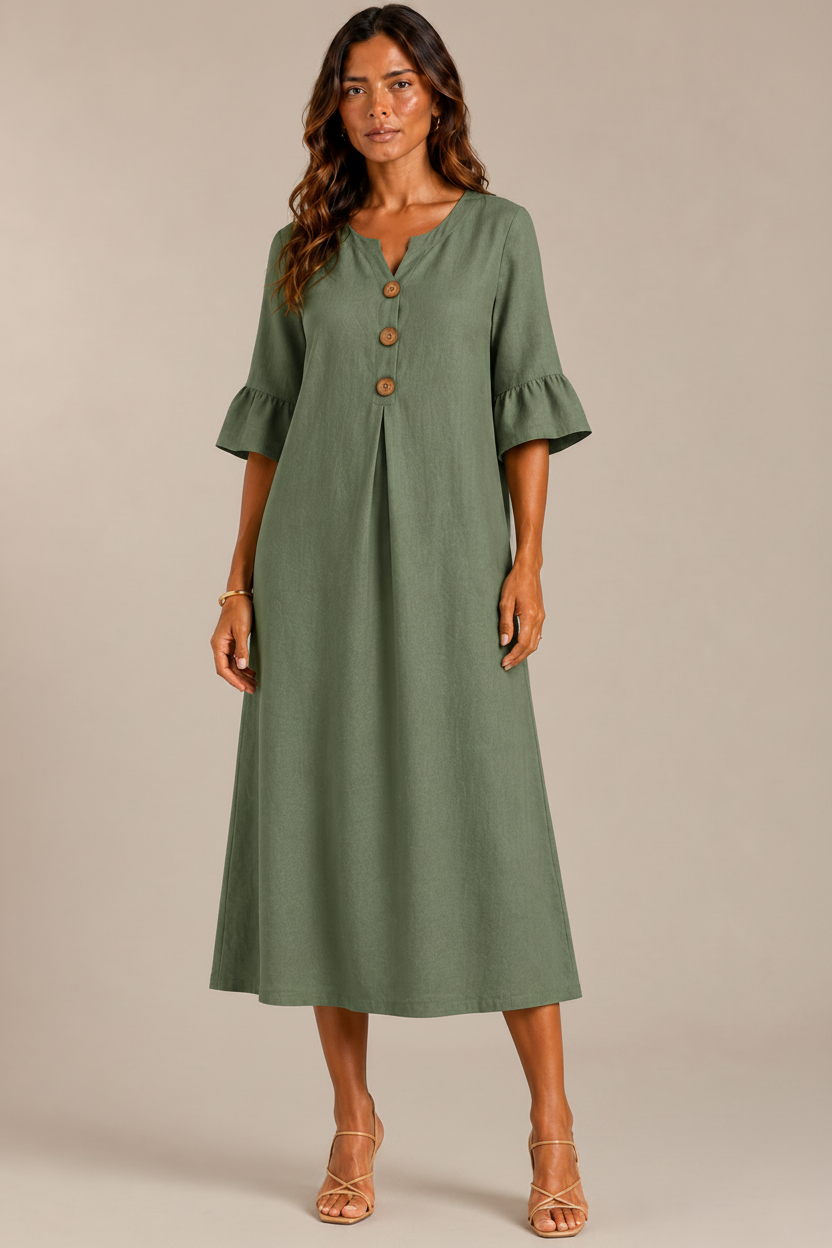 Lina | Vestido con Botones
