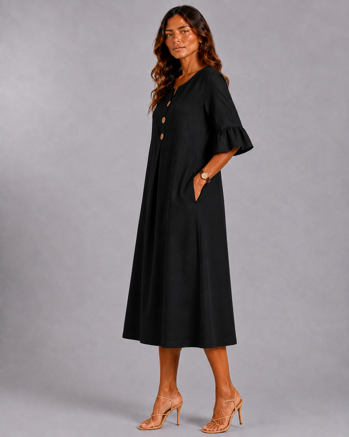 Lina | Vestido con Botones
