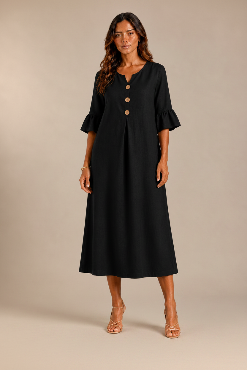 Lina | Vestido con Botones