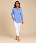 Vincenzina | Túnica Henley con Botones