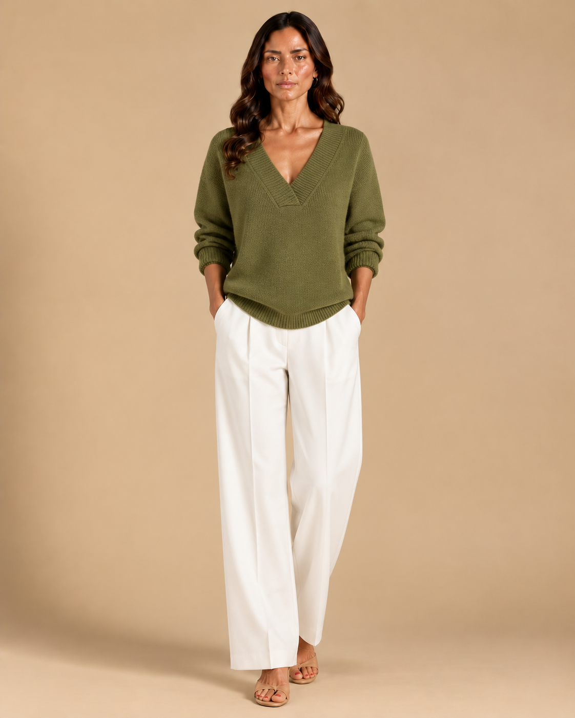 Modesta | Jersey Amplio con Cuello en V
