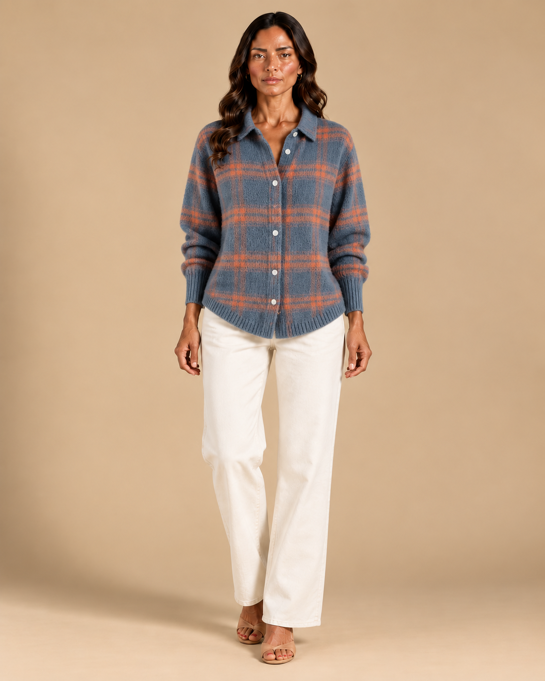 Gigliola | Cardigan de Punto a Cuadros