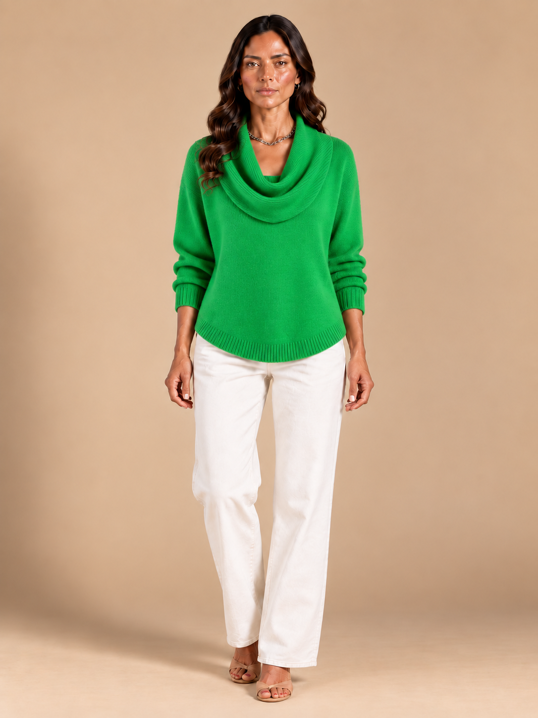 Julia | Jersey con Cuello Drapeado