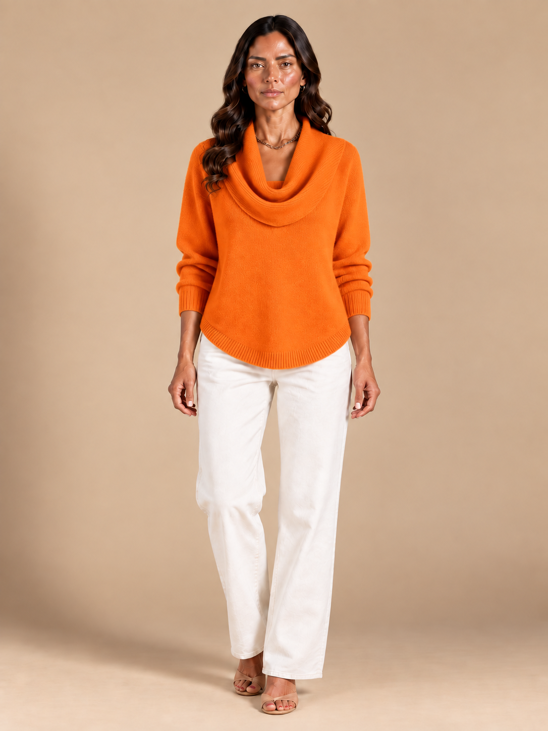 Julia | Jersey con Cuello Drapeado