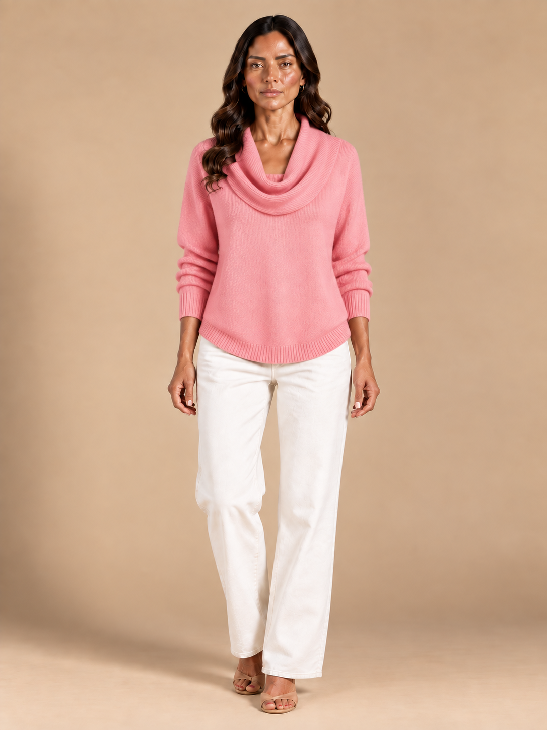 Julia | Jersey con Cuello Drapeado