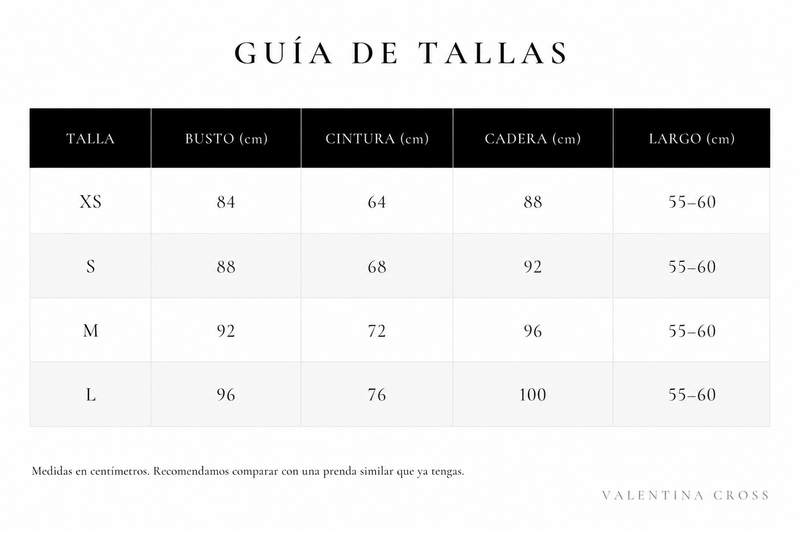Tabla de tallas