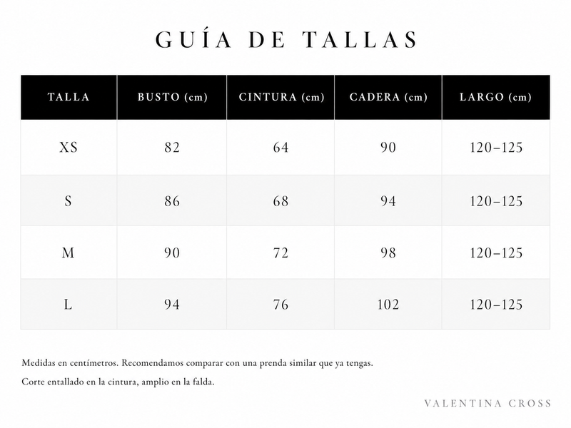 Tabla de tallas
