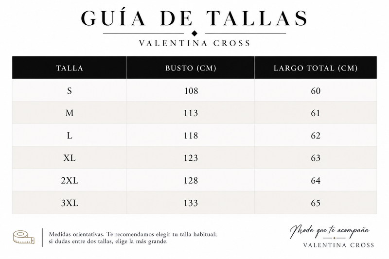 Tabla de tallas