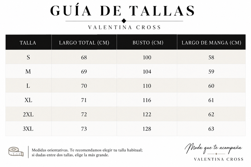 Tabla de tallas