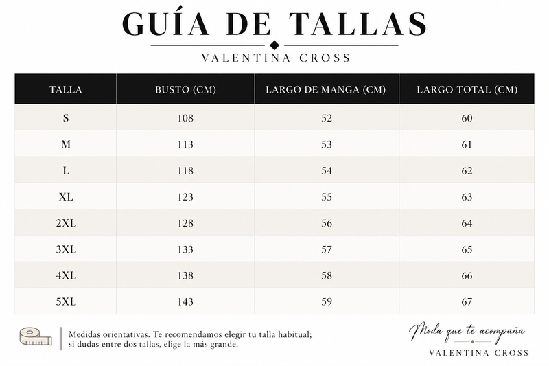 Tabla de tallas