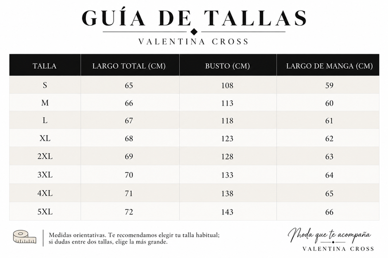 Tabla de tallas