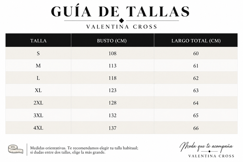 Tabla de tallas