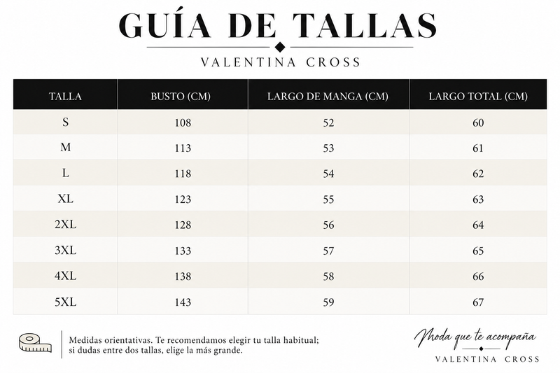 Tabla de tallas