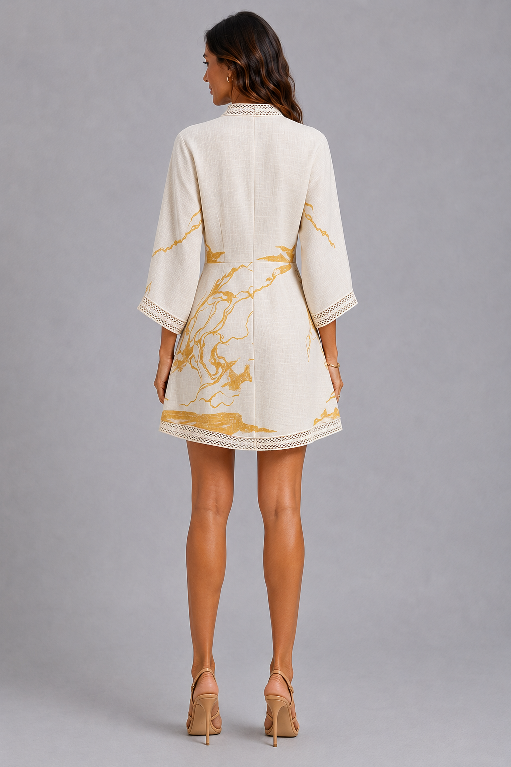 Aliénor | Vestido Mini Encaje Marfil