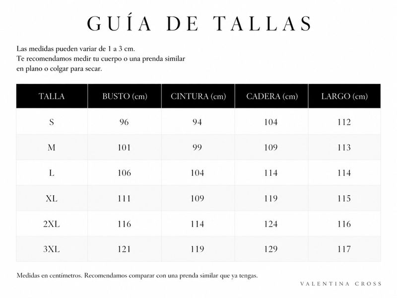 Tabla de tallas